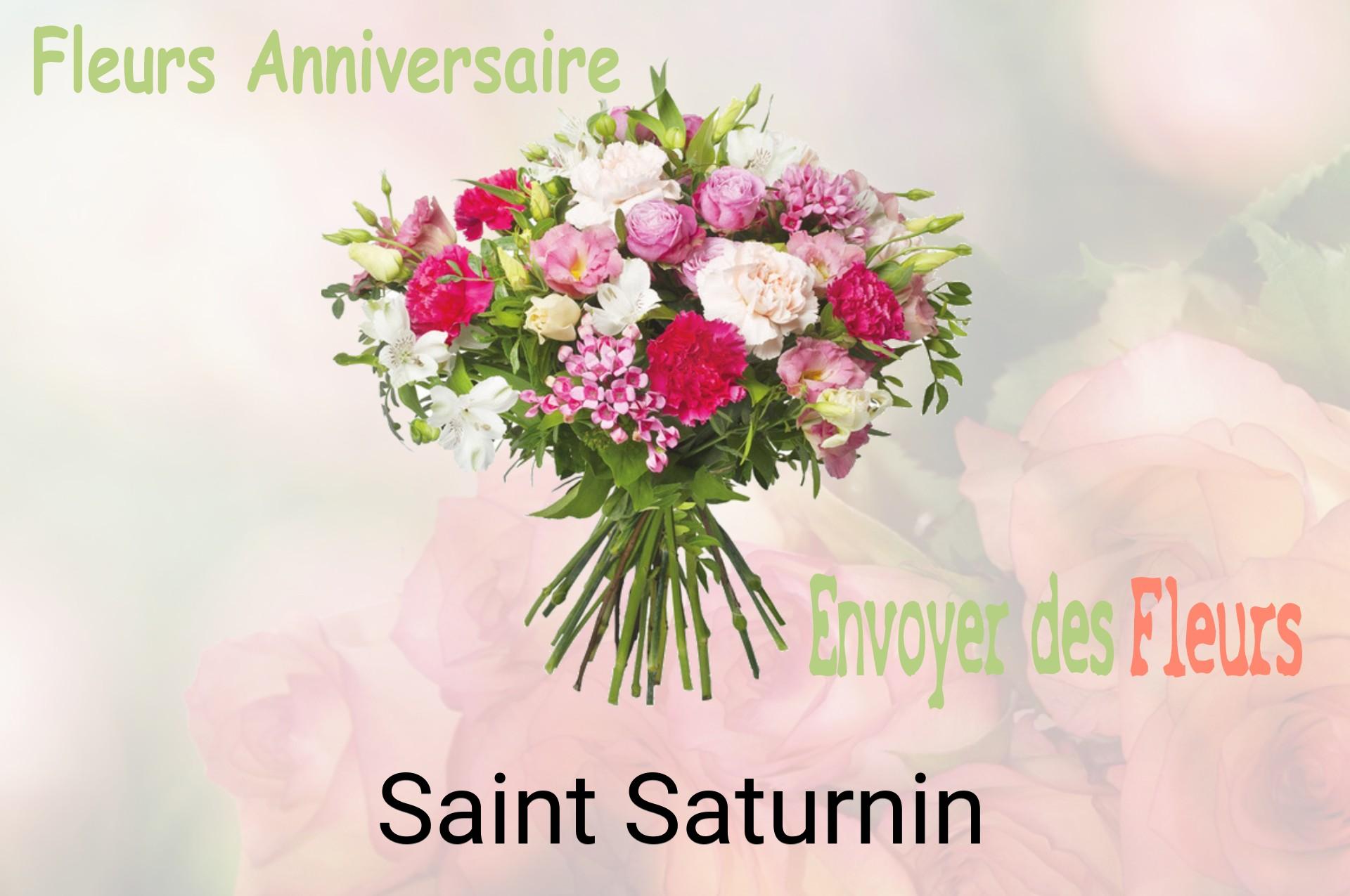 Bouquet de fleurs d’anniversaire livré à Saint-Saturnin