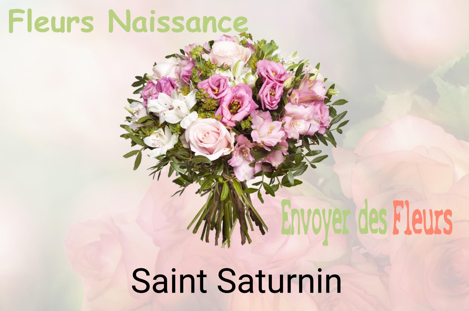 Bouquet de fleurs de naissance livré à Saint-Saturnin